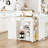 Aquisha 33.8" Rolling Kitchen Island with Power Outlet-823949236