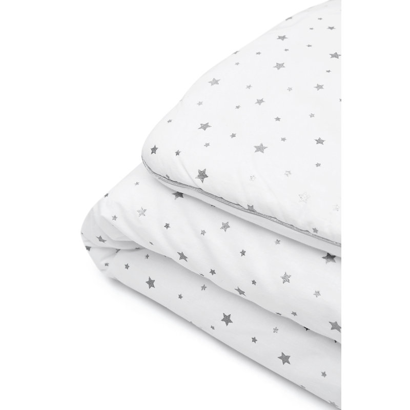 Space & Stars Toddler Bedding Set, Grey