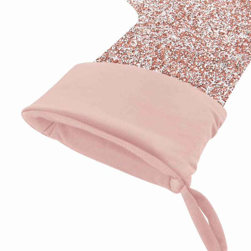 Luminous Rhinestone Stocking, Pink