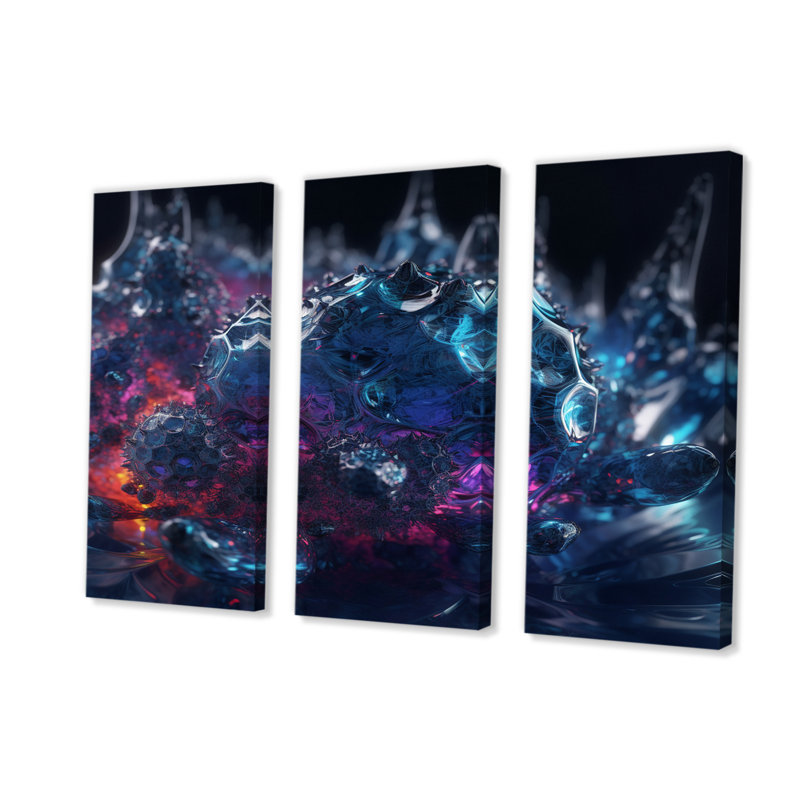 «Intertwined Photonic Crystals I - Fractals», reproduction d'art sur toile, H 32 po x l 48 po x P 1 po