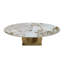 Grandes tables basses modernes et tables à cocktail, table ovale en acier de marbre pour la maison