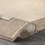 Tapis intérieur / extérieur à bordure pour terrasse pour le patio Villa Beige / Brun clair-48815614