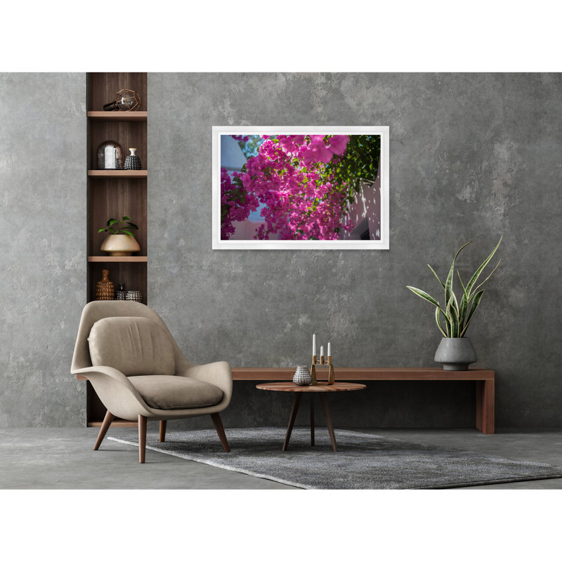 Passerelle de Bougainvillée, H 29 po x l 42 po x P 1,5 po, Cadre blanc