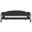 Lit de jour rembourré taille beige - Structure en bois sans sommier polyvalent pour différentes pièces Élégant avec cadre et revêtement en lin