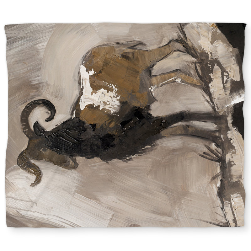 Abstract Proud Aeries King Duvet Cover Gray Animals | Home Decor