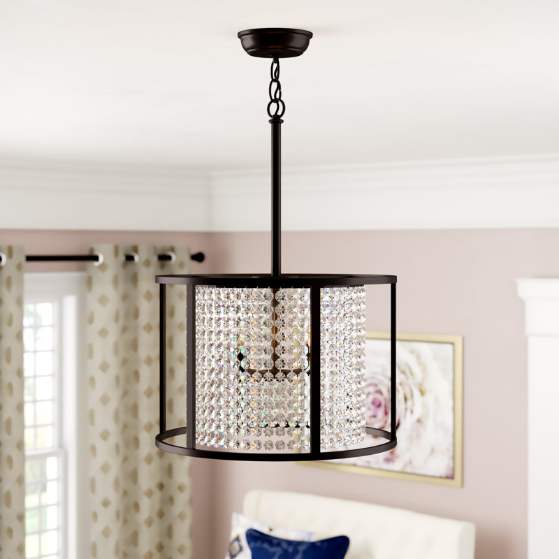 4 - Light Drum Chandelier