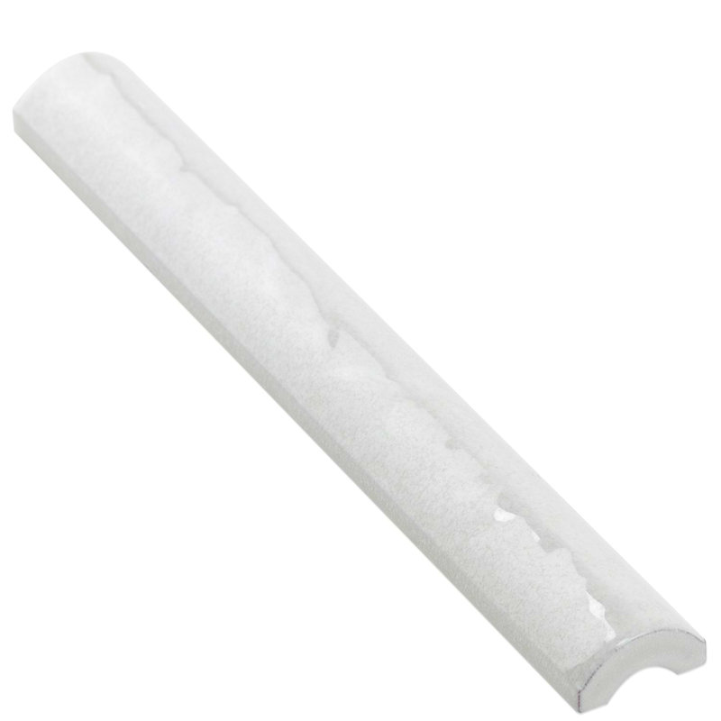 Angela Harris Dunmore 1X8 Ceramic Pencil Liner, Blanco