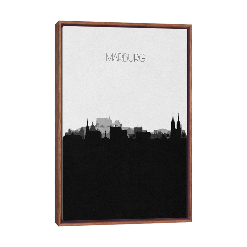 Marburg, Germany City Skyline by Ayse Deniz Akerman - Print on Canvas