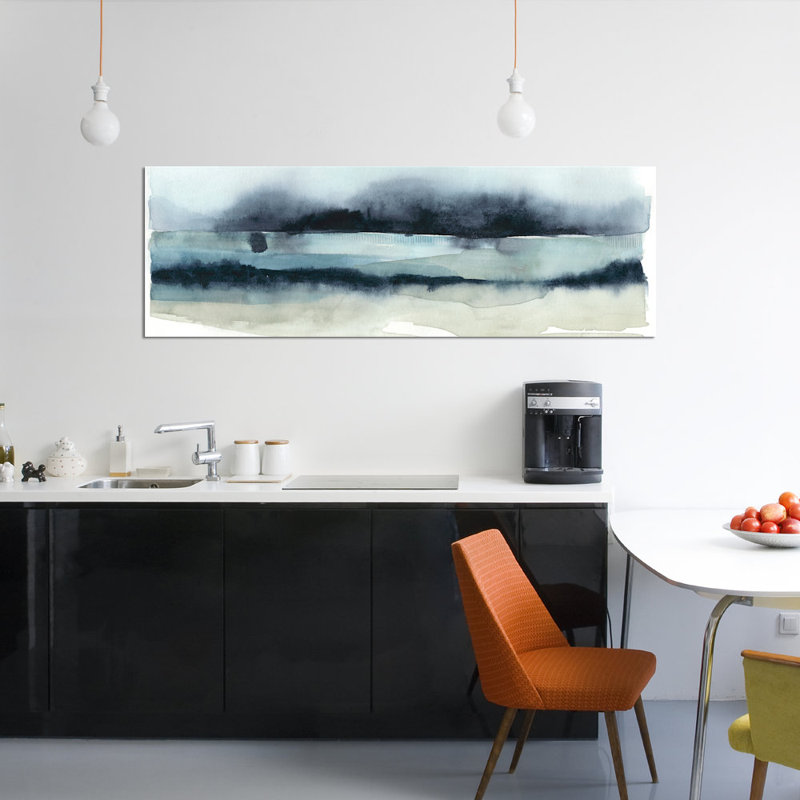 « stormy sea ii », reproduction d’impression sur toile, H 16 po x l 48 po x P 1,5 po, Toile tendue