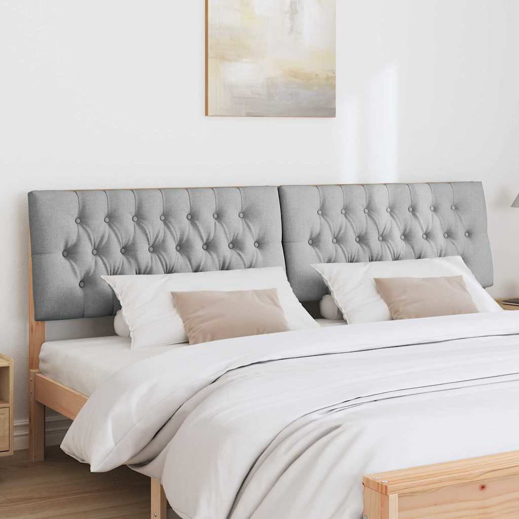 Vidaxl Upholstered Headboard Black 75 Cm Solid Pine Wood