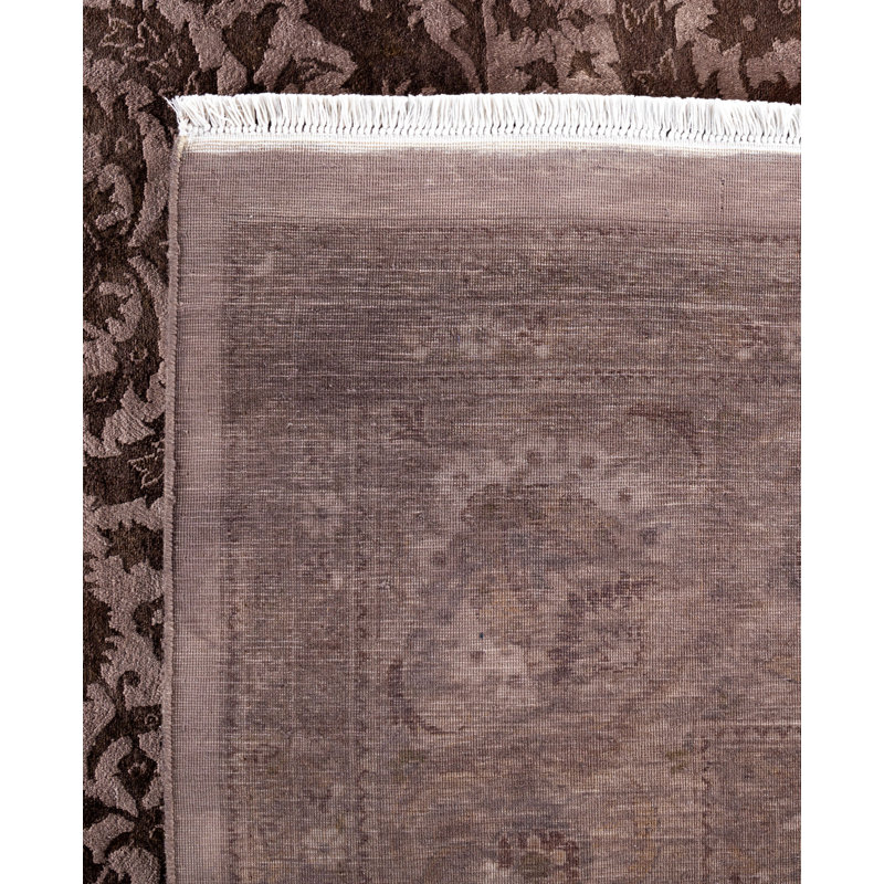 Overdyed One-of-a-Kind 9' 3" X 12' 2" Hand Knotted Area Rug