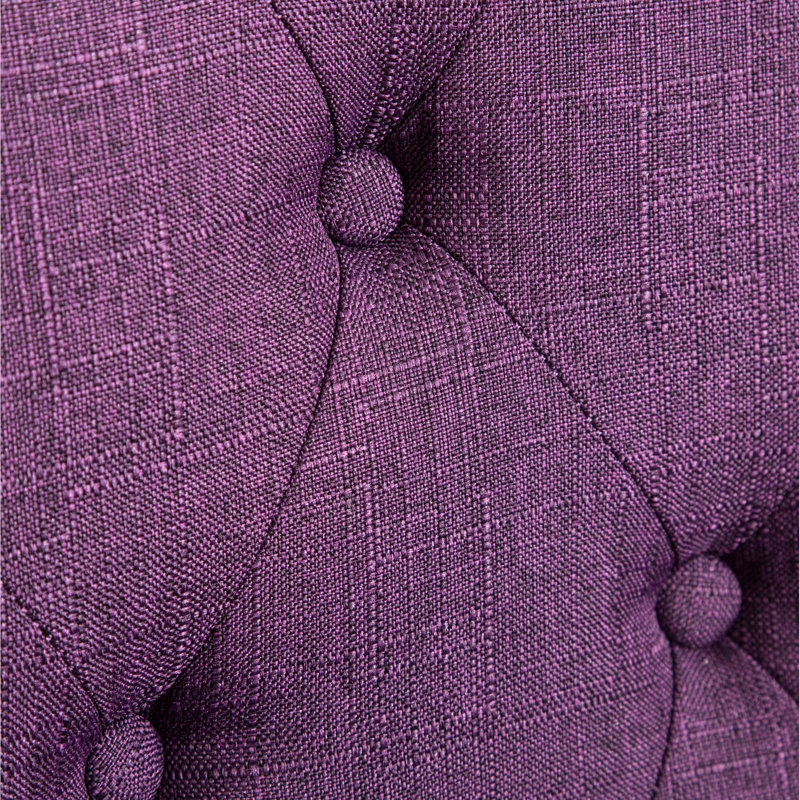 2 chaises de salle à manger en bois massif mauve, 2 sièges confortables et élégants, pour la maison, Mauve