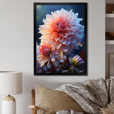 «Kosma Pink Dahlia Romantic Impression II», reproduction sur toile
