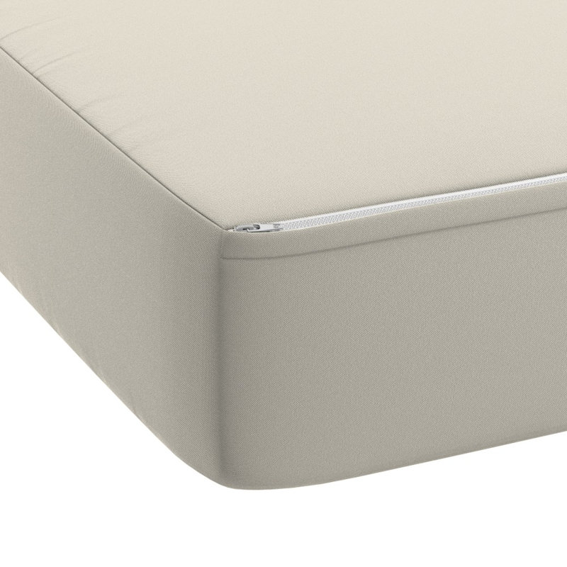 Deep Seat Cushion, 24" X 48" X 5.5", Premium Memory Foam Core With Rolled Front & Boxed Edge Seat, Sunbrella Fabric, Patio Cushions For Outdoor Sofas & Loveseats