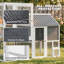 Enceinte d'extérieur pour chat Catio, grande maisonnette L 63 po avec porte à 4 voies