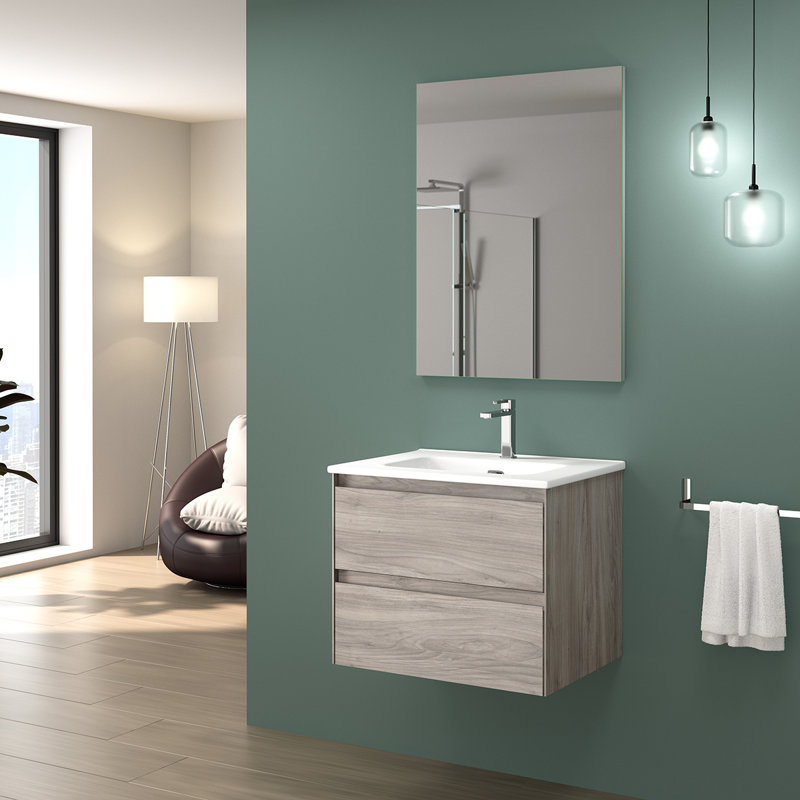 Perla 24'' W Single Vanity, Gray Pine