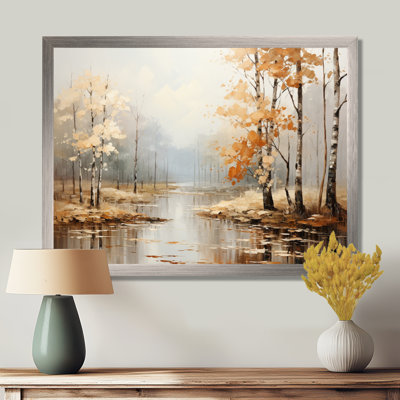Mystic Nostalgia Autumn Forest - Art mural forêt
