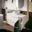80mm Single Bathroom Vanity with Ceramic Basin