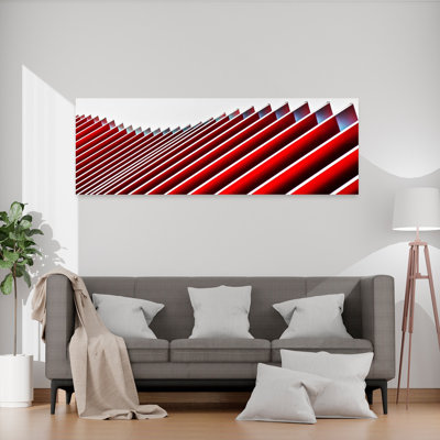 Vibrant Diagonal Rhythm Abstract Geometric Modern Architecture Wall Art