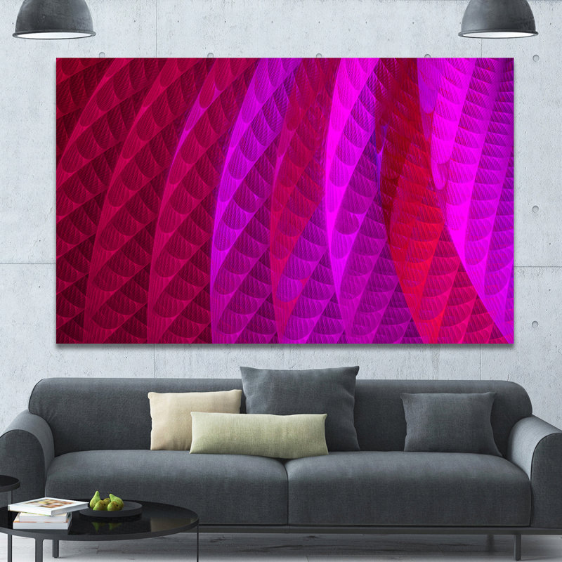 « layered rose psychédélique design », impression sur toile, H 8 po x l 12 po x P 1 po