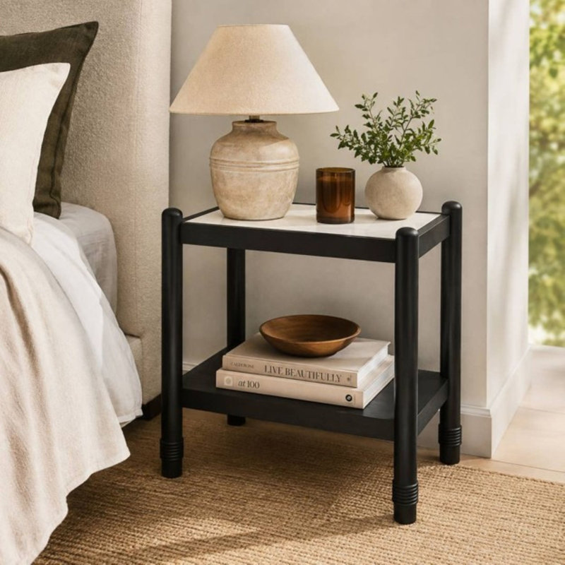 Marble Top End Table