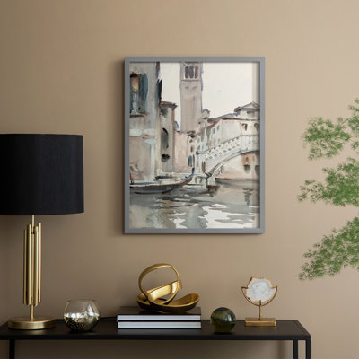 «Vintage Landscape CCI», reproduction encadrée - bois massif