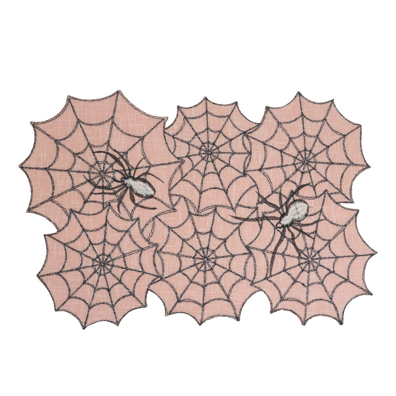 Napperon Spiderweb (ensemble de 4), Orange