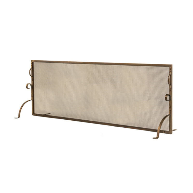 Prime 29" Height 1 Panel Steel Fireplace Screen