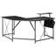 L-Shaped Metal Base Computer Desk-204216229
