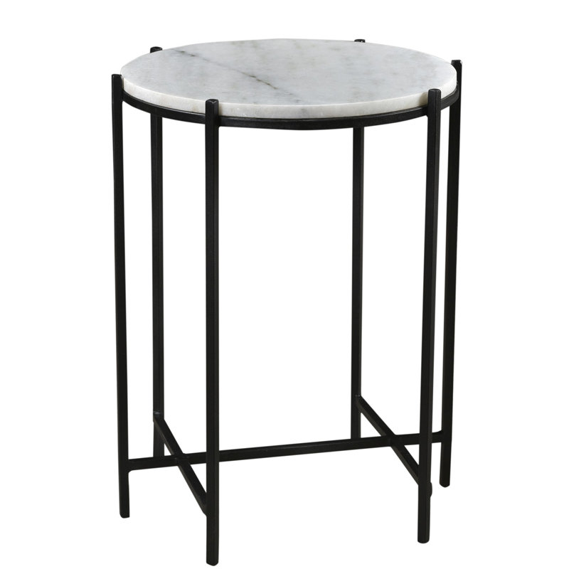 Ines  Marble Top End Table