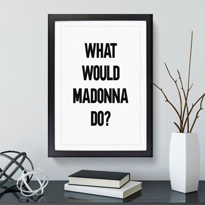 Madonna - Picture Frame Typography