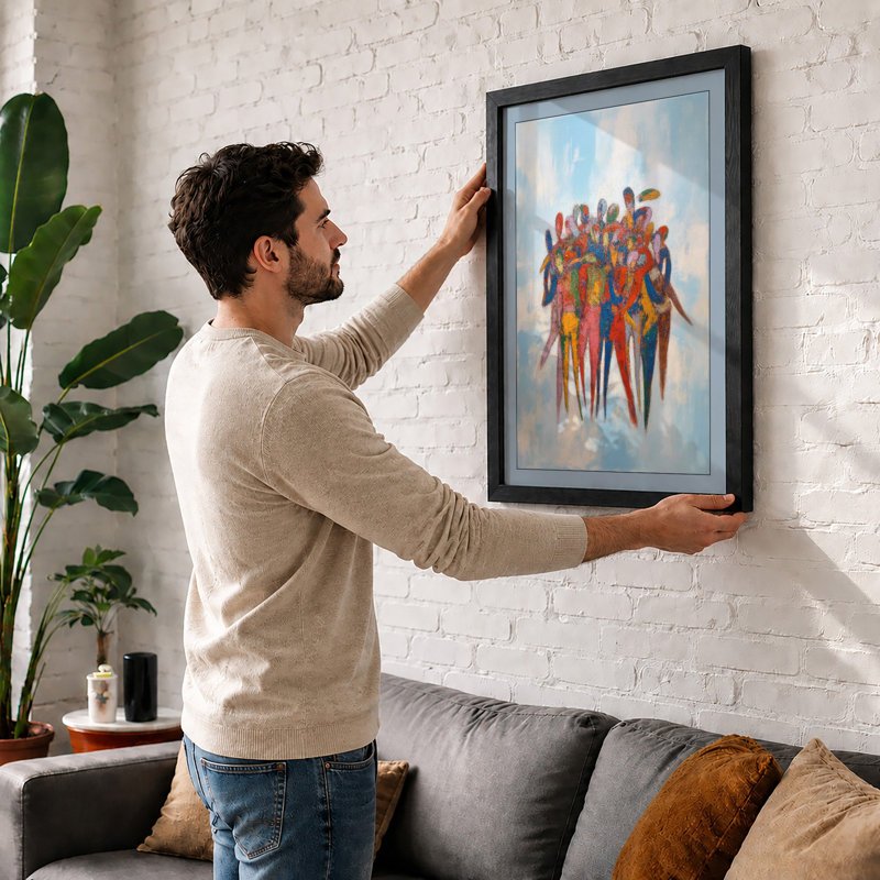Unity In Colour Modern - Print, Walnut, A3 - 42.0 x 29.7 cm