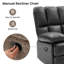 Fauteuil inclinable manuel en simili cuir Brisen de 44,5 po de largeur Brisen-124005746