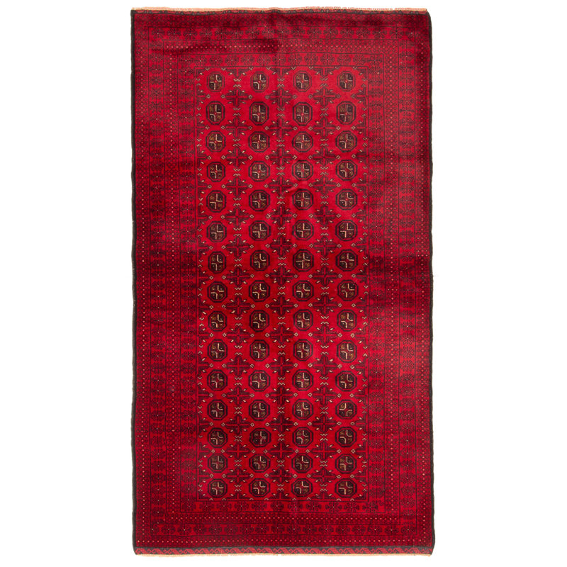 Tapis rouge Teimani 3 pi 8 po x 6 pi 9 po