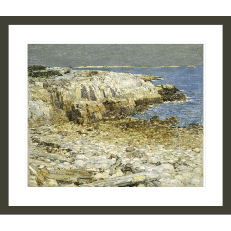 «A North East Headland» par Childe Hassam - impression giclée encadrée, H 23,5 po x l 27,34 po