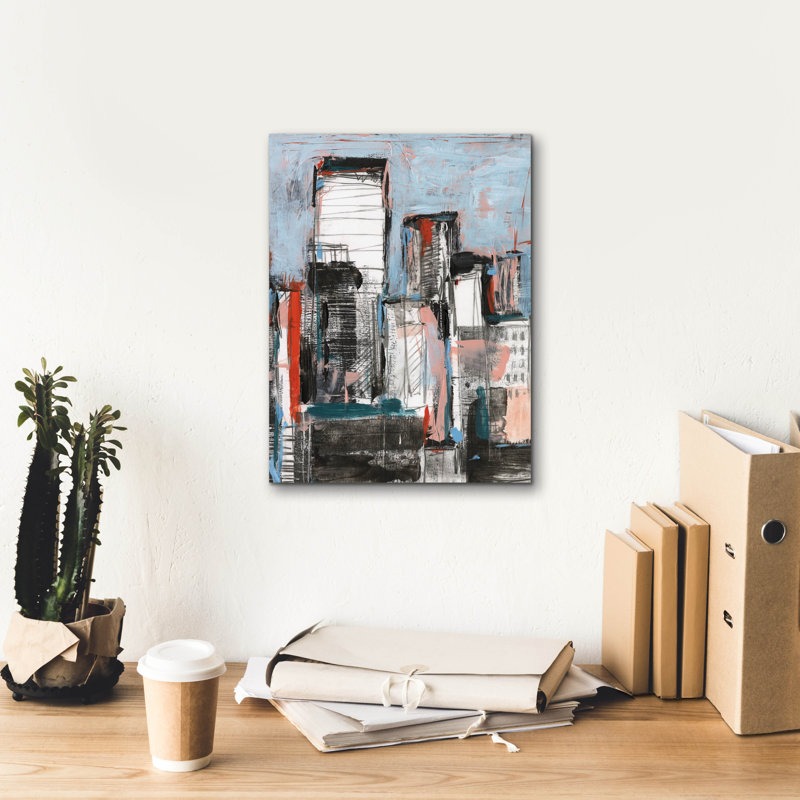 «Bustle 2» par Ethan Harper, art mural sur toile, H 16 po x l 12 po x P 0,75 po