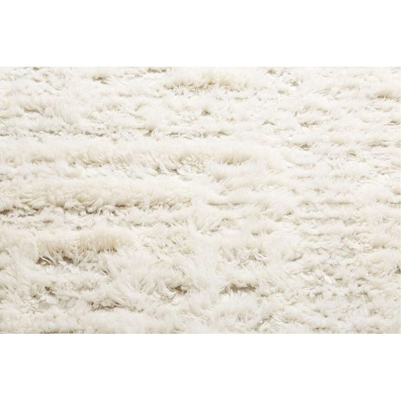Tapis géométrique en laine tissé à la main Mikial, Rectangle 8 pi x 10 pi
