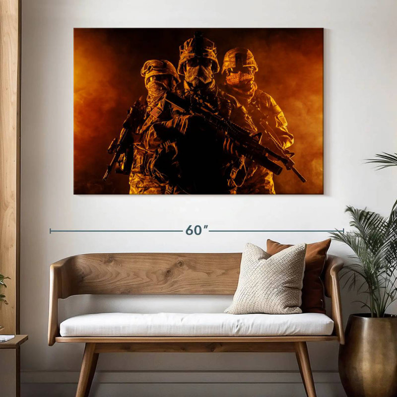 Militaires de l'Air Force, H 34 po x l 51 po