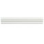 Blanco 1-1/4"x7-7/8" Ceramic Chair Rail Wall Tile Trim in Brillo Zen White