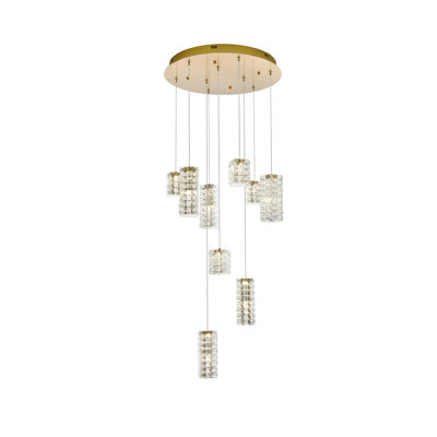 Aston 24 inch LED Pendant in Chrome