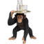Butler Playing Chimp Figurine