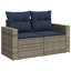 62cm Wide Patio Sofa with Cushions