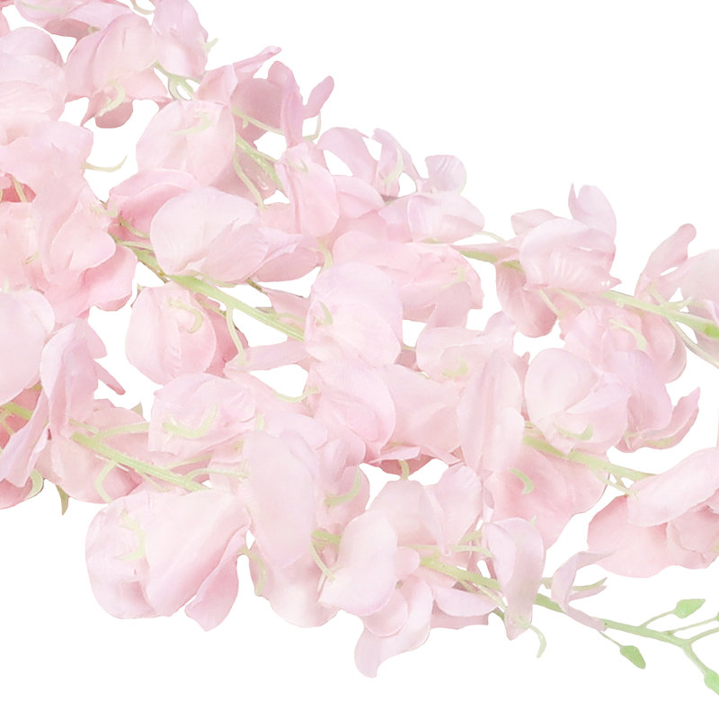 Longue tige de glycine suspendue, Rose clair