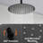 Shower Faucet Set With Tub Spout, Ceiling Mount Shower System With 12 Inch Rain Showerhead And Tub Spout Included Valve And Trim-125588394