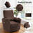 Power Swivel Rocking Recliner chair / 4 Massage Points / USB & Type-C Charge, 2 Pillows-748496089