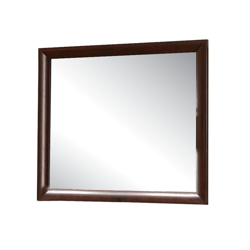 Miroir de salle de bain Ireland, Bois espresso
