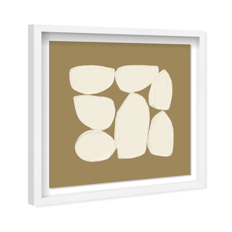 Ivory Shells Print by Oliver Gal, 13.5" H x 13.5" W, White Shadowbox