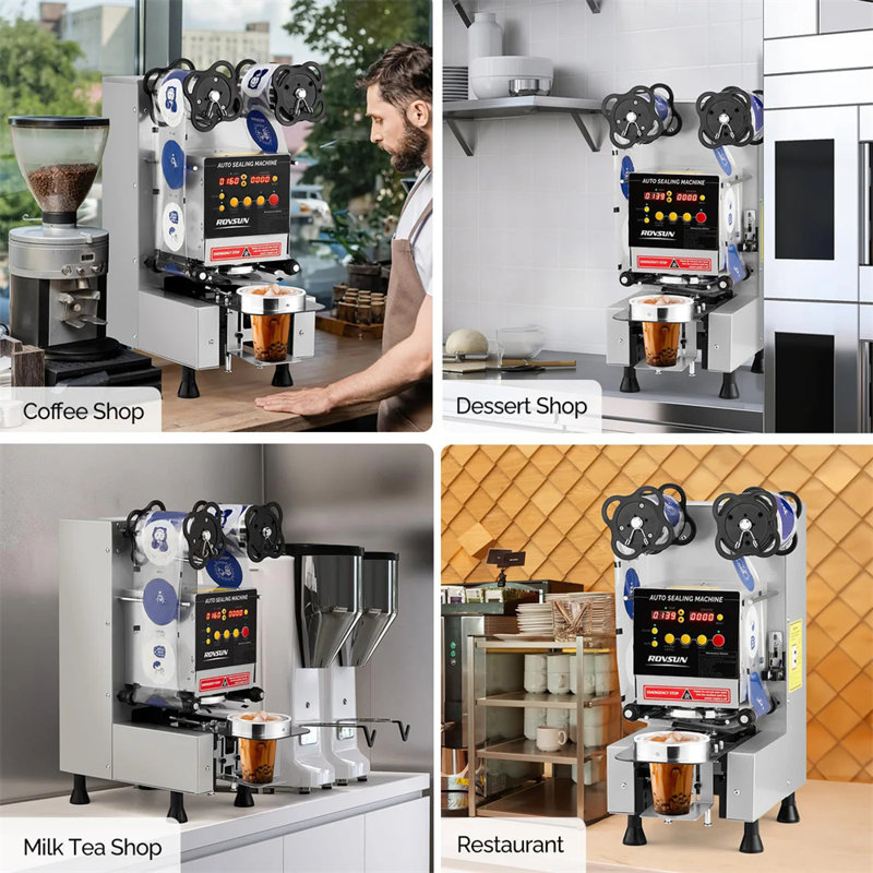 Machine de scellage automatique 350W 110V 350W, Argent argent