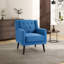 Fauteuil rembourré capitonné de 29 po de largeur avec pieds en bois massif de 29 po de largeur-1176343032