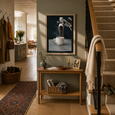 Coffee Pour Modern - Framed Print